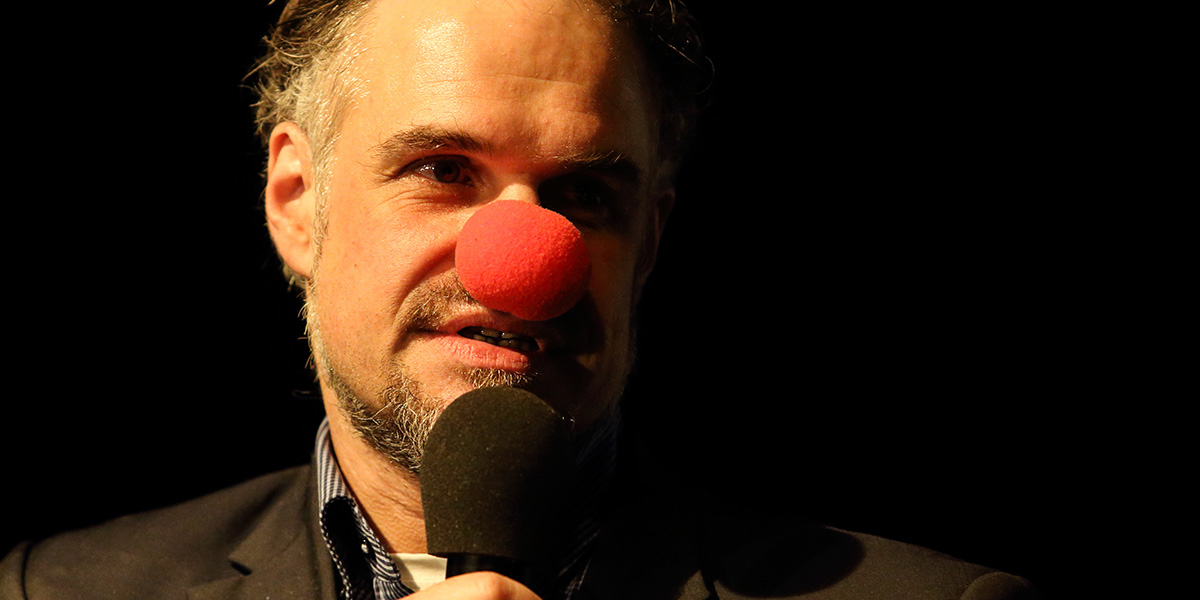 Prof. Dr. Michael Bossle beim Zweiten Care Slam in Berlin